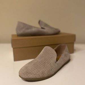 Lucky Brand Gray Suede Loafers